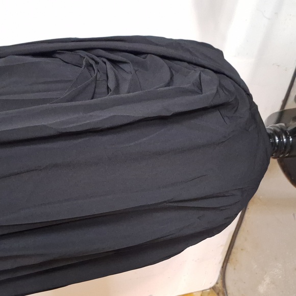 NEW! Black Cap Sleeve Bubble-Hem Dress - FLOWY & PLEATED - Picture 8 of 10